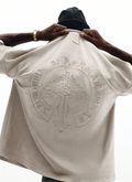 Embroidered Cross Regular Oversized