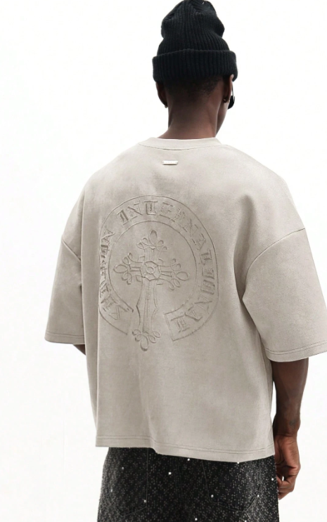 Embroidered Cross Regular Oversized
