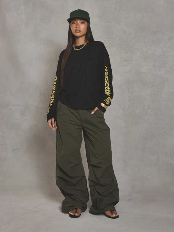 Oversized Graphic Sleeve Long Sleeve