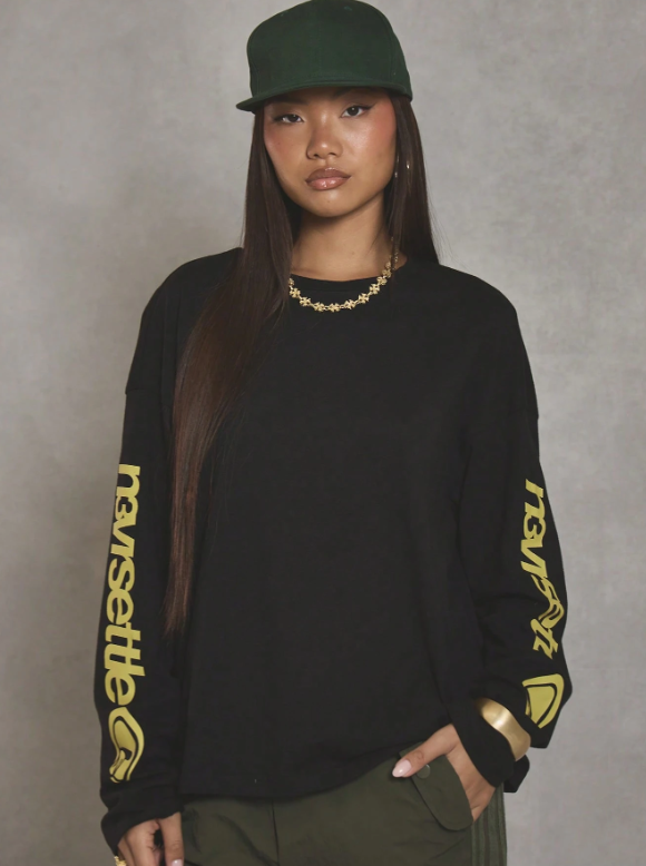 Oversized Graphic Sleeve Long Sleeve