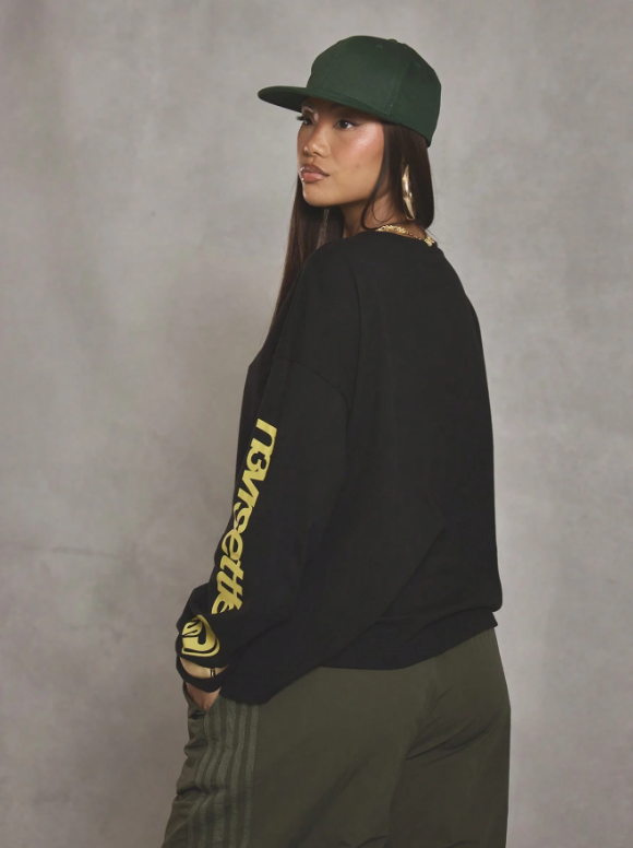 Oversized Graphic Sleeve Long Sleeve