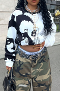 Oversized Graphic Drop Shoulder Sweatshirt