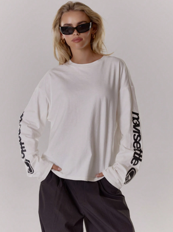 Oversized Graphic Sleeve Long Sleeve