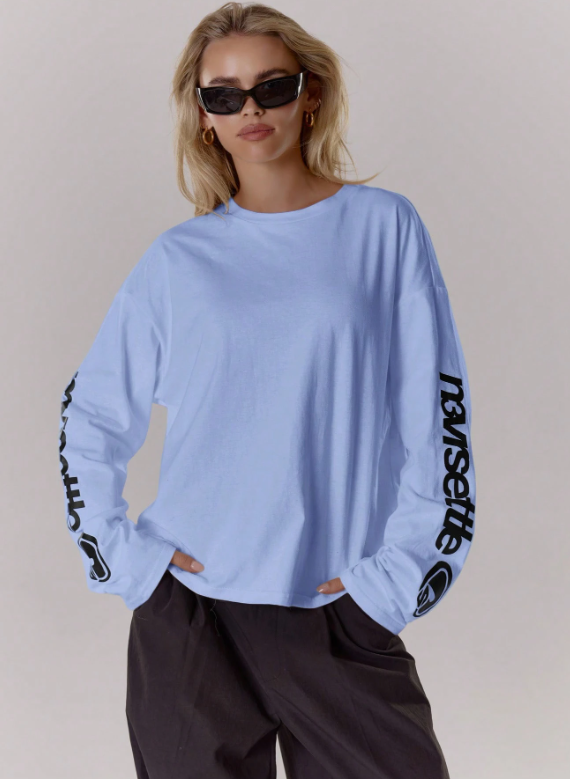 Oversized Graphic Sleeve Long Sleeve